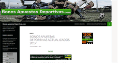 Desktop Screenshot of bonosapuestasdeportivas.com